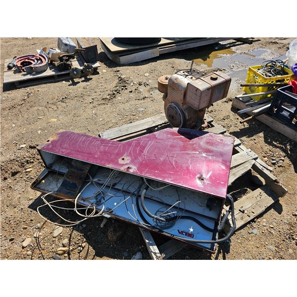 Delta Truck Toolbox w/ Winch, Gas Motor - Untested