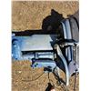 Image 3 : Vintage Evinrude Boat Motor w/ Cables,Throttle,Steering Wheel - Untested