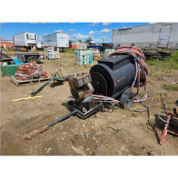 Water Tanker w/ Pump & Motor & Hoses - Untested