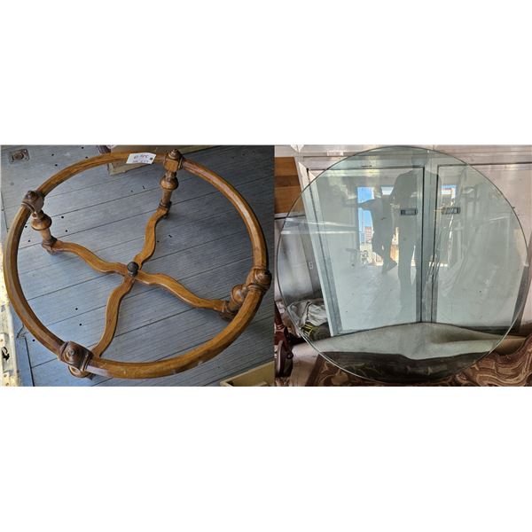 45" Round Glasstop Coffee Table