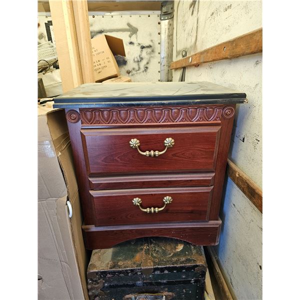 17"x25.5"x27.5" 2 Drawer Night Stand