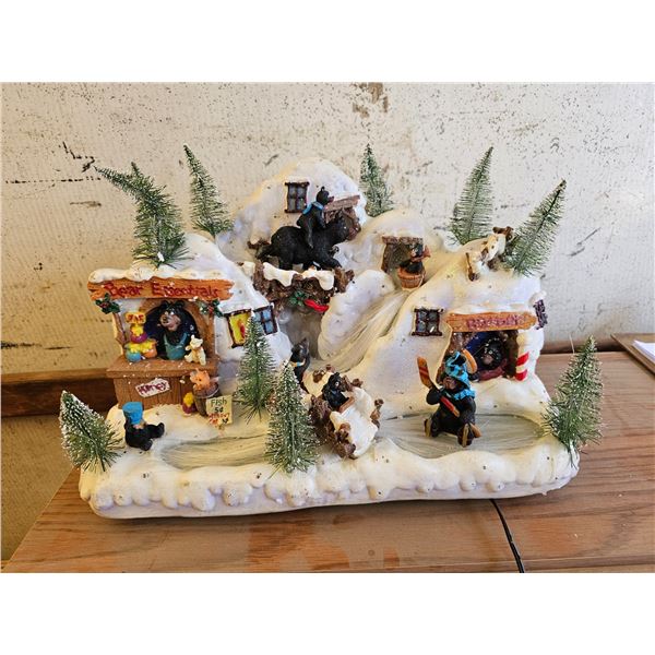 "Bear Essentials" Ceramic Fiber Optic Decoration