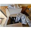 Image 1 : Big Box of Clothing/Decorations/Tower Speakers