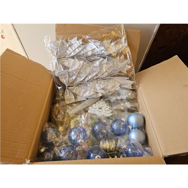 Box Full of Christmas Decorations