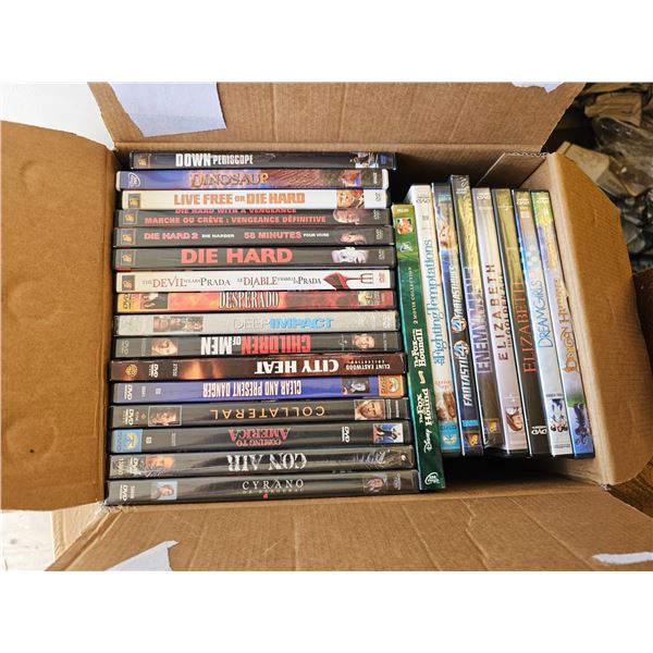 Box of DVDs