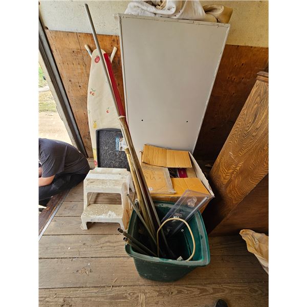 Garbage Bin/Curtain Rods