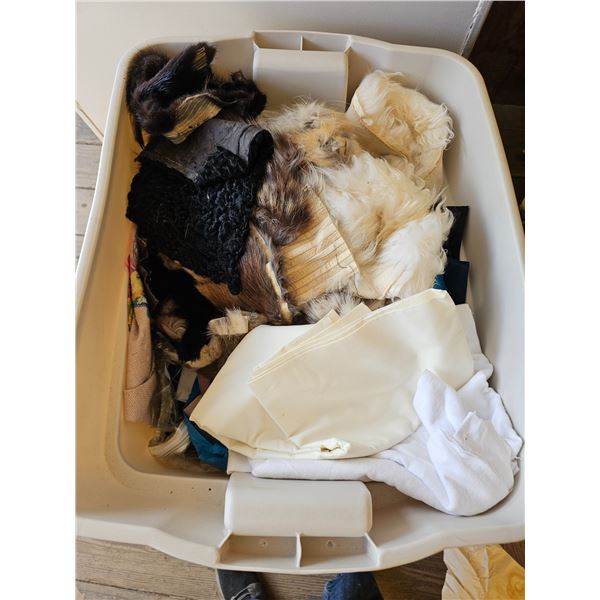 Bin Full of Fabrics