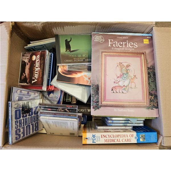 Box Full of CDs/Books