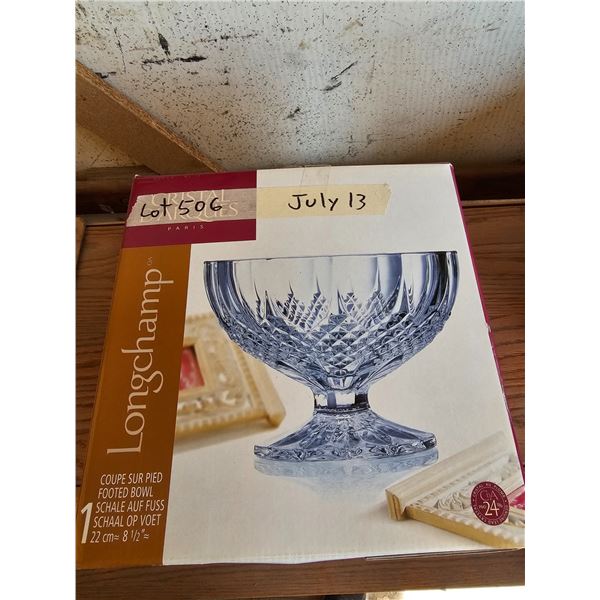 Cristal D'Arques Footed Bowl