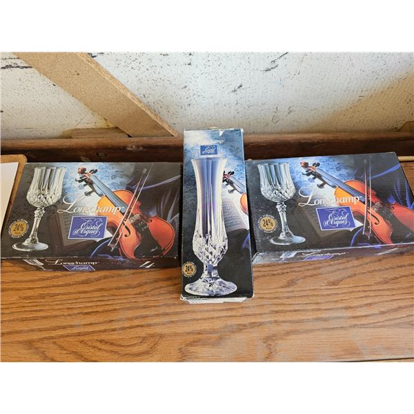 Cristal D'Arques Wine Glasses/Vase