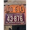 Image 1 : 1950/1954 Saskatchewan Plates