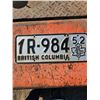 Image 1 : 1952 British Columbia Plate