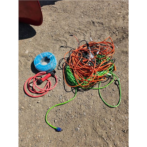 Extension Cords/Air Hose/Oil Extractor Tool/Trouble Lights