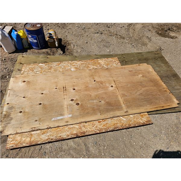 3 - Misc Sheets of Lumber