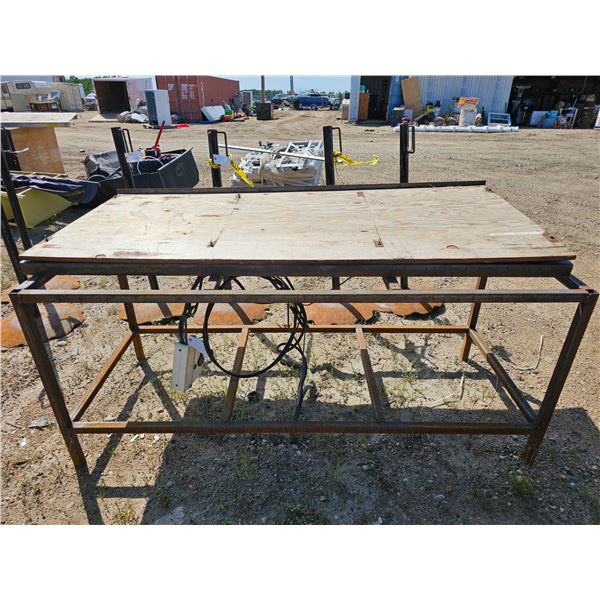 Steel Work Table 82x33x36"