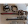 Image 5 : Lot of Vintage Tools (Pipe wrenches, Hercules Engine AP21087, and etc.)