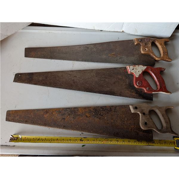 (3) Vintage Saws