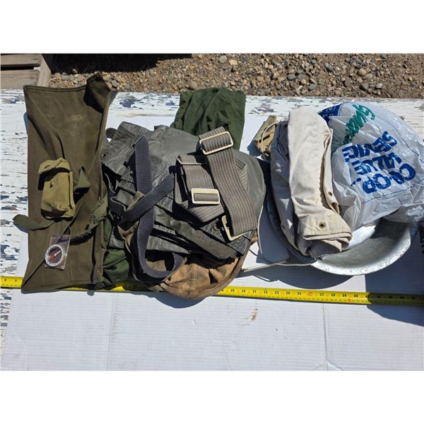 Millitary gear, bags, pouches, compass