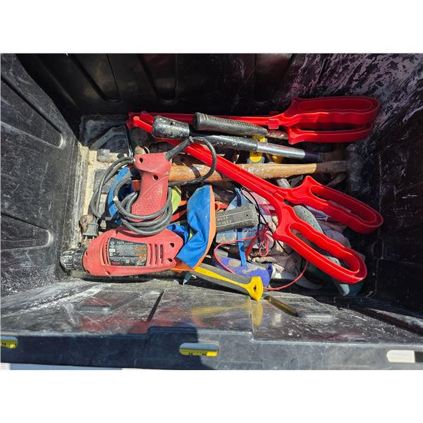 Tub of misc tools