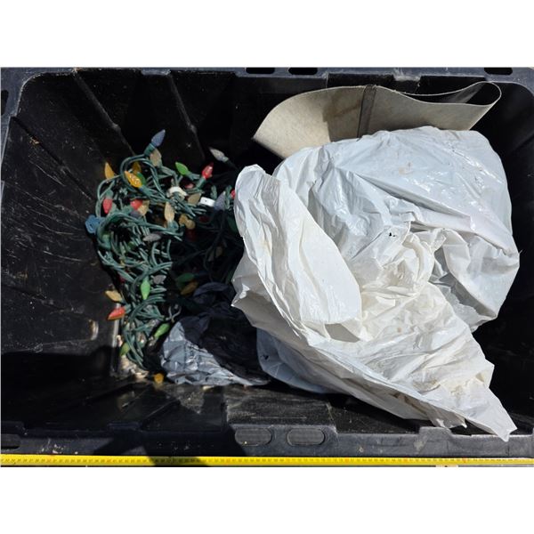 Tub of christmas items