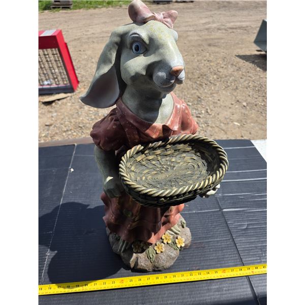 Rabbit garden statue- 25"H