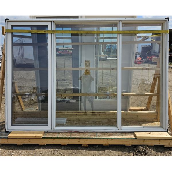 8'7"x5'11.5" Triple Window Assembly w/ Blinds 43.5" & 29"