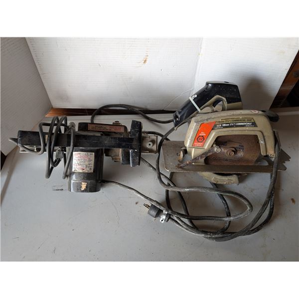 WEN Electric Plane MODEL 931 Double Insulated and 186mm (7 1/4") Commercial Saw Black and Decker NO.