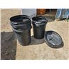 Image 1 : 3- 20Gal Garbage Cans w/ Lids