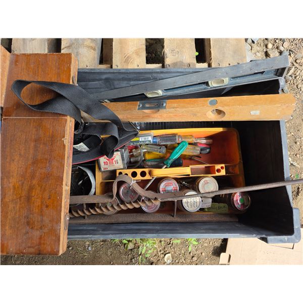 Crate of tools and parts