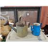 Image 1 : Vintage Watering Can/Enamel Tea Pot