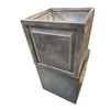 Image 2 : Group of Misc Items – Side Table, Lantern, Wire Basket & Planters