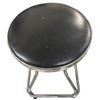 Image 2 : Chrome Industrial-Style Swivel Stool