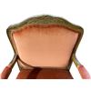 Image 2 : Orange Velvet-Wood Lounge Chair