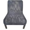 Image 2 : Pair of Black Metal Mesh Lounge Chairs
