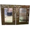 Image 1 : Pair of Bronze Mosaic-Frame Wall Mirrors