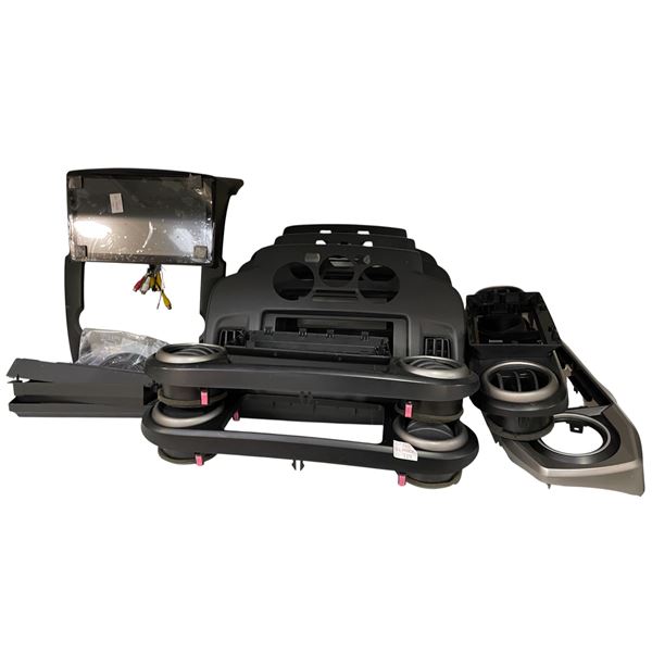 Group of Car Dashboard Bezel Assemblies & 1 Touchscreen Multimedia Head Unit