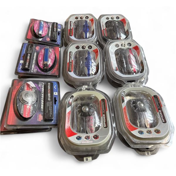 Group of 16 Spider / Raptor Vehicle Theft-Deterrent Scanners Items – Assorted Types & Color