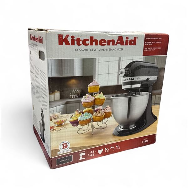Kitchen Aid 4.5 Quart (4.3L) "Classic" Tilt-Head Stand Mixer - Onyx Black Colour