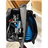 Image 2 : Camping Lot - Coleman Cooler, Collapsable Wagon, Air Compressor, Lantern, Rope, Cups, Cambro Contain