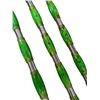 Image 2 : Group of 3 Hampton Translucent Urethane Grip Aerobic Gel-Bar - Green - 10LB - L 39.5"