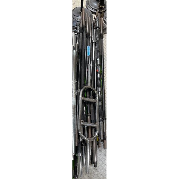 Group of 18 Misc Workout Barbell Weight Bar - Various Length