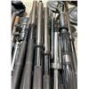 Image 2 : Group of 18 Misc Workout Barbell Weight Bar - Various Length