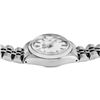 Image 6 : Rolex Ladies Stainless Steel Silver Index Smooth Bezel Date Watch 26MM With Role
