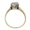 Image 7 : Antique Victorian Gold 1.6 ctw Old Mine Cut Diamond Navette Marquise Cocktail Ri