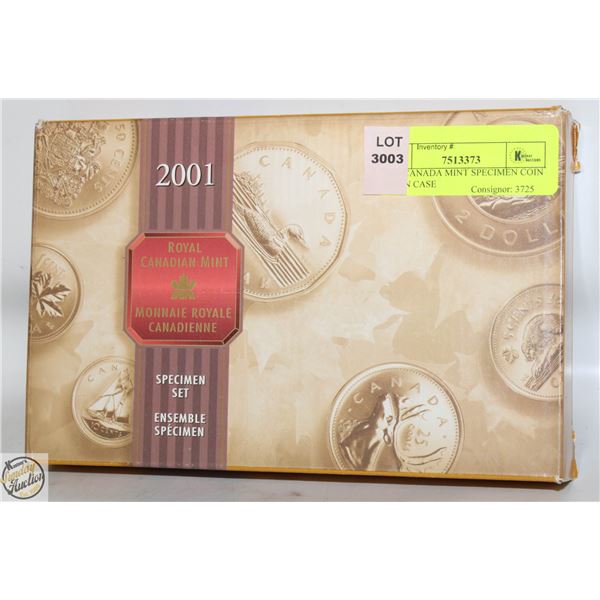 2001 CANADA MINT SPECIMEN COIN SET IN CASE