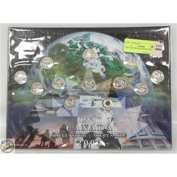 2000 CANADIAN QUARTER MINT SET