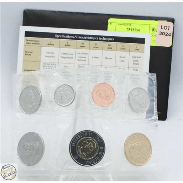 2007 CANADA MINT UNCIRC COIN SET