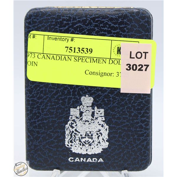 1973 CANADIAN SPECIMEN DOLLAR COIN