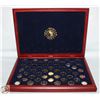 Image 2 : 24K GOLD PLATE SET OF 50 US PRES QUARTERS