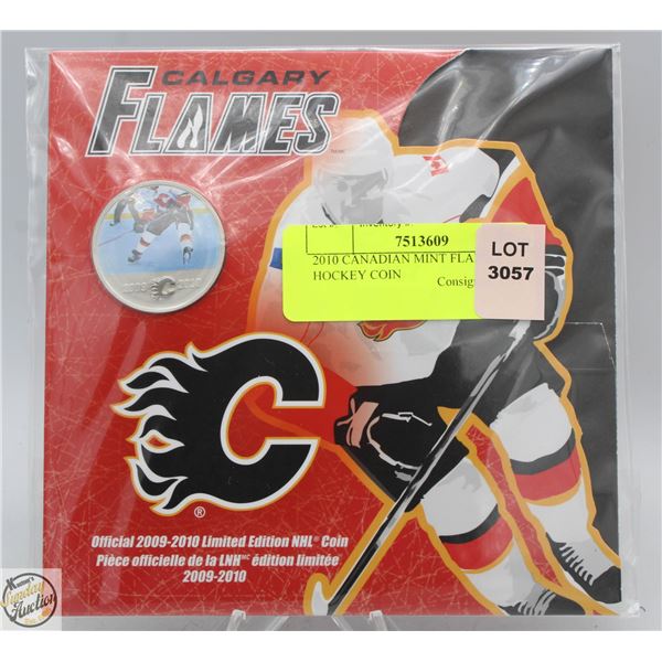 2010 CANADIAN MINT FLAMES HOCKEY COIN